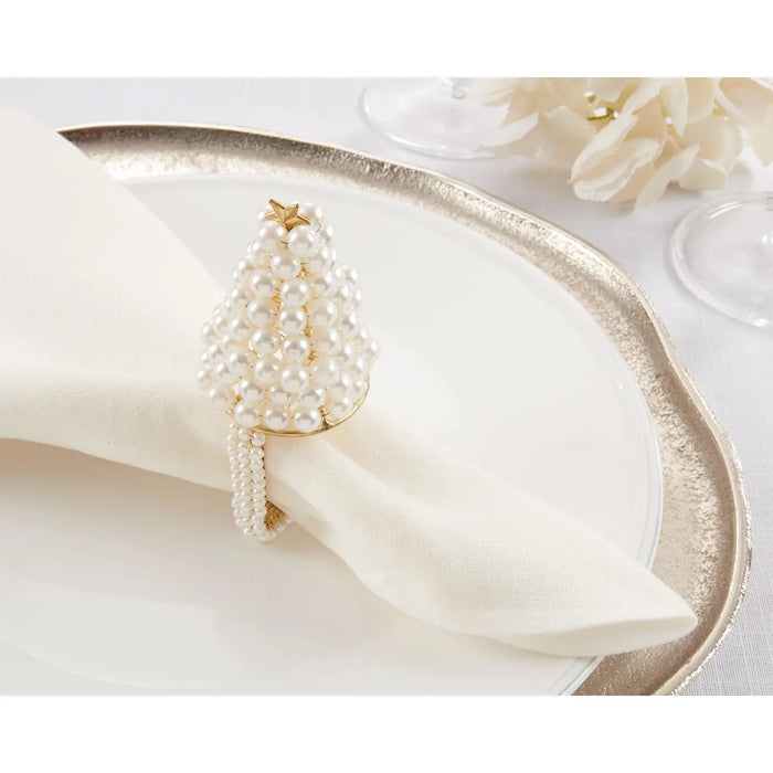 Pearl Christmas Tree Napkin Ring