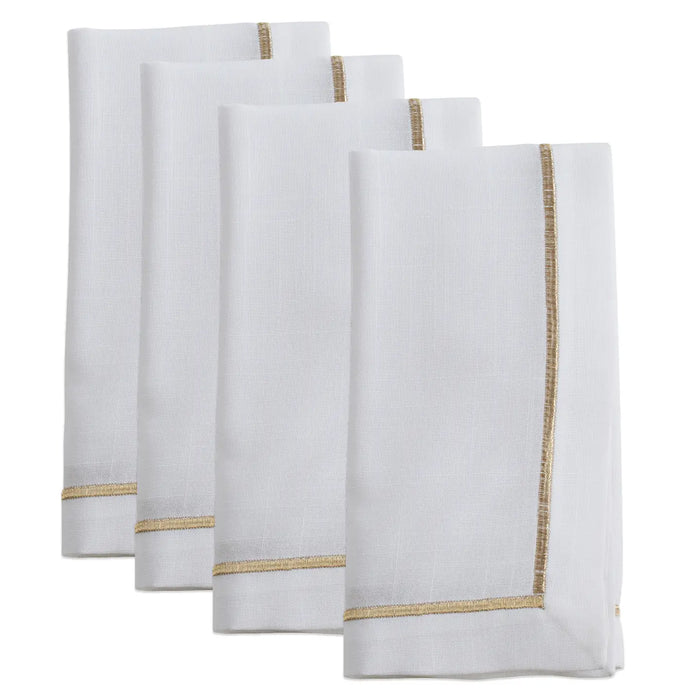 Embroidered Line Design Napkin