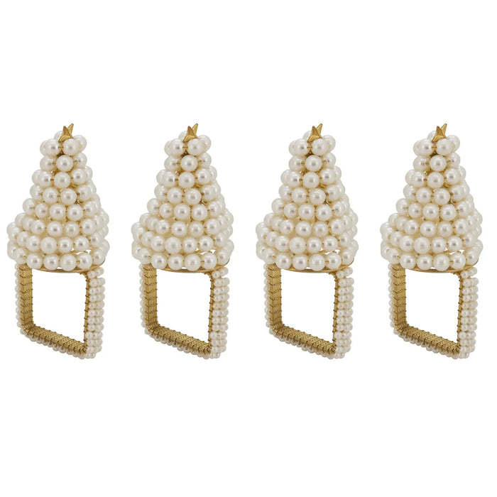 Pearl Christmas Tree Napkin Ring