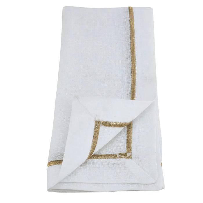 Embroidered Line Design Napkin