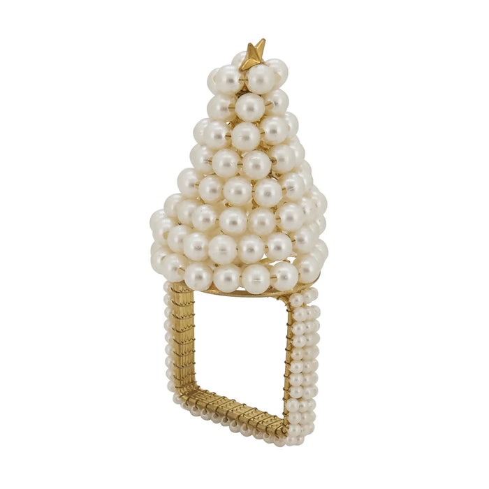 Pearl Christmas Tree Napkin Ring