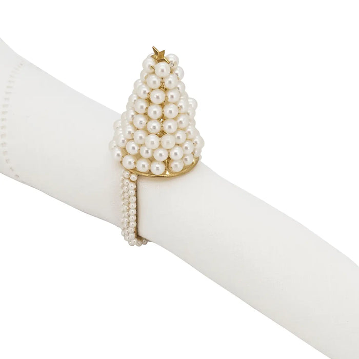 Pearl Christmas Tree Napkin Ring