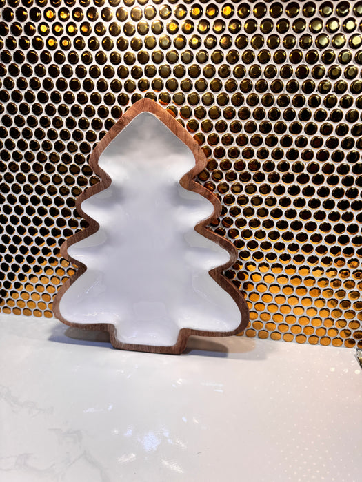 Christmas Tree Shape Porcelain  Tray ( 1 piece)