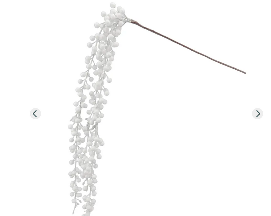 White dripping berry stem, 42 inches