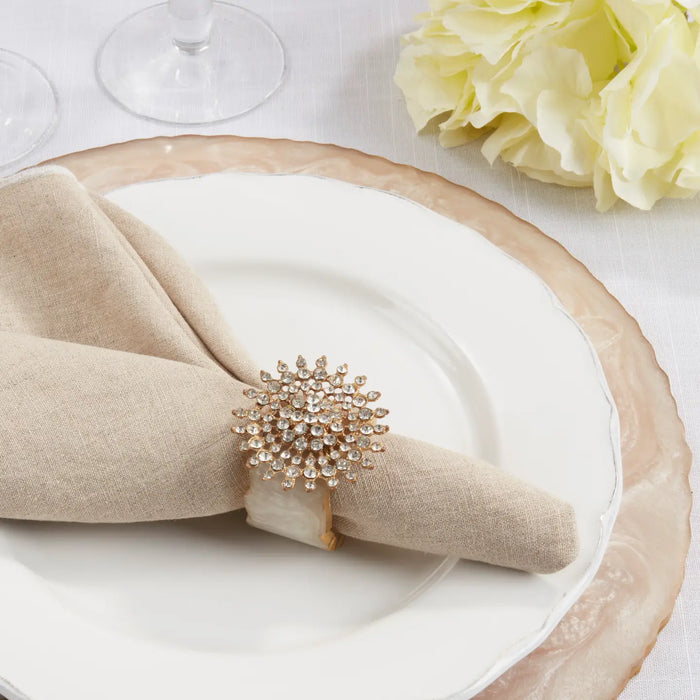 Beaded Elegance Resin Napkin Ring